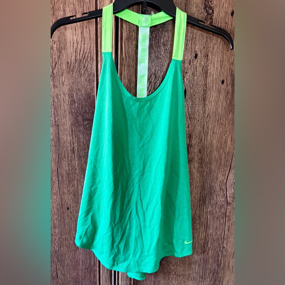 NWOT Nike Dri-FIT Green Tank Top